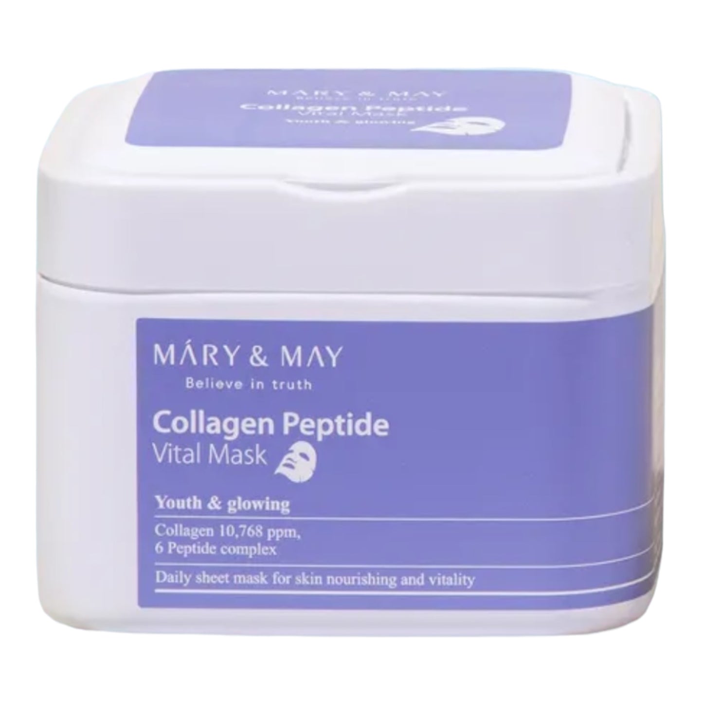 Mary & May Collagen Peptide Vital Mask (400g/ 30 Stück)